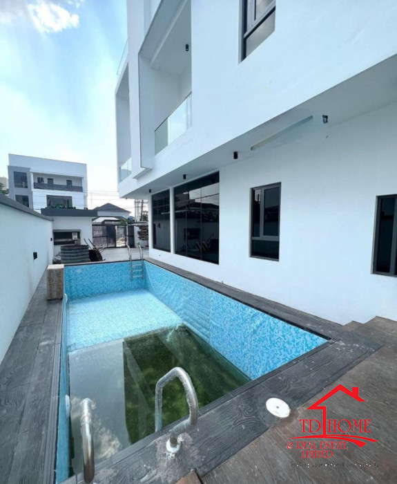 5-Bedroom Detached Duplex with BQ and Swimming Pool in Secure Estate